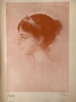 F. von Lenbach ‚Prinzessin T.‘ Druck Jugendstil Buchseite Mitte - Wedding Vorschau