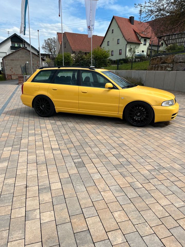 Audi S4 B5 Facelift Imolagelb, K04-Umbau, Neulack in Bischbrunn