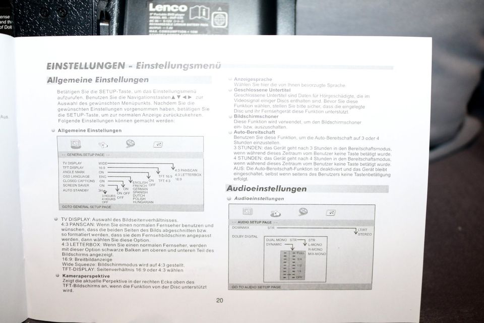 Lenco DVD 939 Player schwarz tragbar Auto Nackenstütze in Fahrdorf
