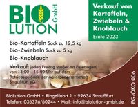 Verkauf von Bio-Kartoffeln / Bio-Zwiebeln / Bio-Knoblauch Thüringen - Straußfurt Vorschau