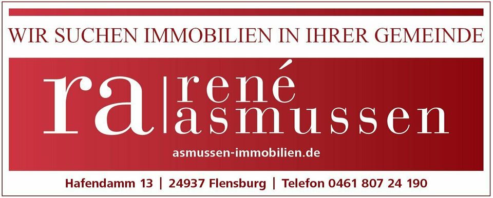 Wir suchen Immobilien für vorgemerkte Kunden in Ihrer Gemeinde in Husby