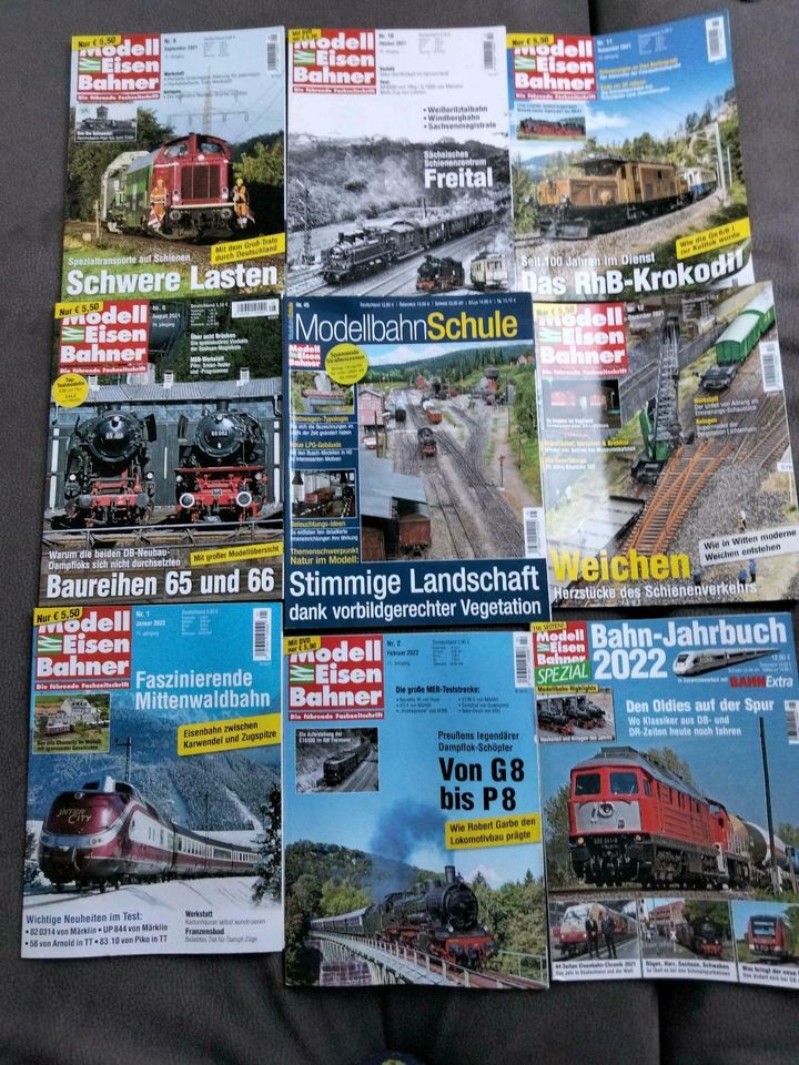 Zeitschriften Paket Modelleisenbahn Bahn Jahrbuch in Gräfendorf