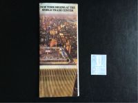 World Trade Center New York Flyer und Eintrittskarte 1988 Schleswig-Holstein - Norderstedt Vorschau