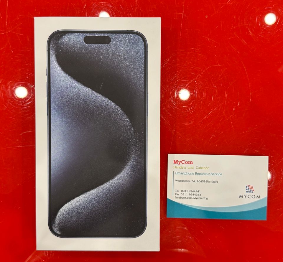 iPhone 15 PRO MAX 512GB NEU VERSIEGELT GARANTIE Blau in Nürnberg (Mittelfr)