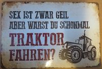 Blechschild -  Traktor Fahren - 30 x 20 cm  [156] Baden-Württemberg - Ehingen (Donau) Vorschau