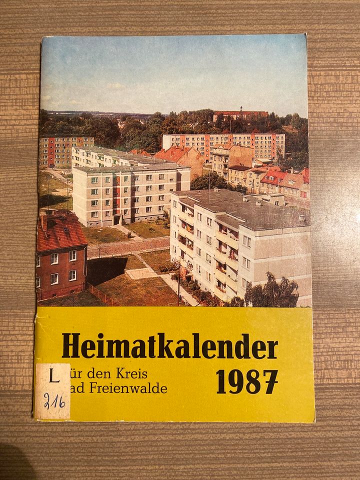 Heimatkalender 1987 Kreis Bad Freienwalde oder ddr rar selten in Bad Freienwalde