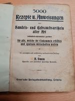 Antikes Buch Rezepte und Anweisungen  mit Tipps von 1918 Hessen - Korbach Vorschau