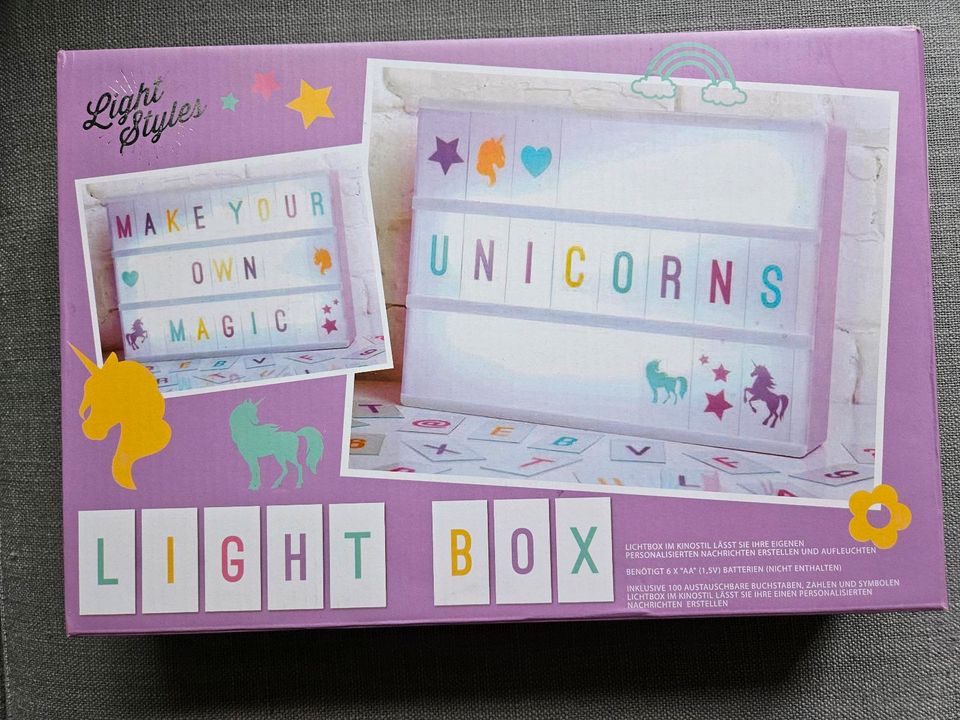 Light Box unicorns Licht Lampe für Mädchen wie neu in Hamburg