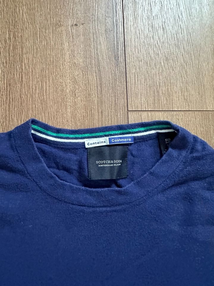 Scotch & Soda Pullover Herren Gr. M blau Cashmere in Horneburg