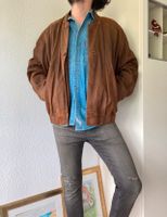 True Vintage Leder Jacke Blouson Braun Baden-Württemberg - Nürtingen Vorschau