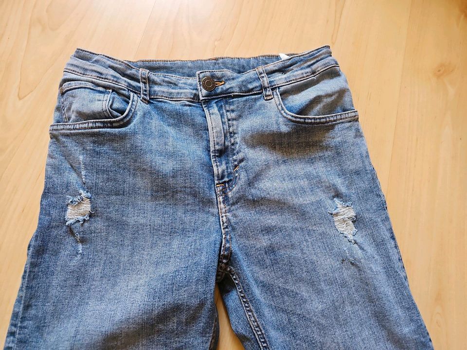 H&M Jungen Jeans Gr. 170 used Look in Geiselbach