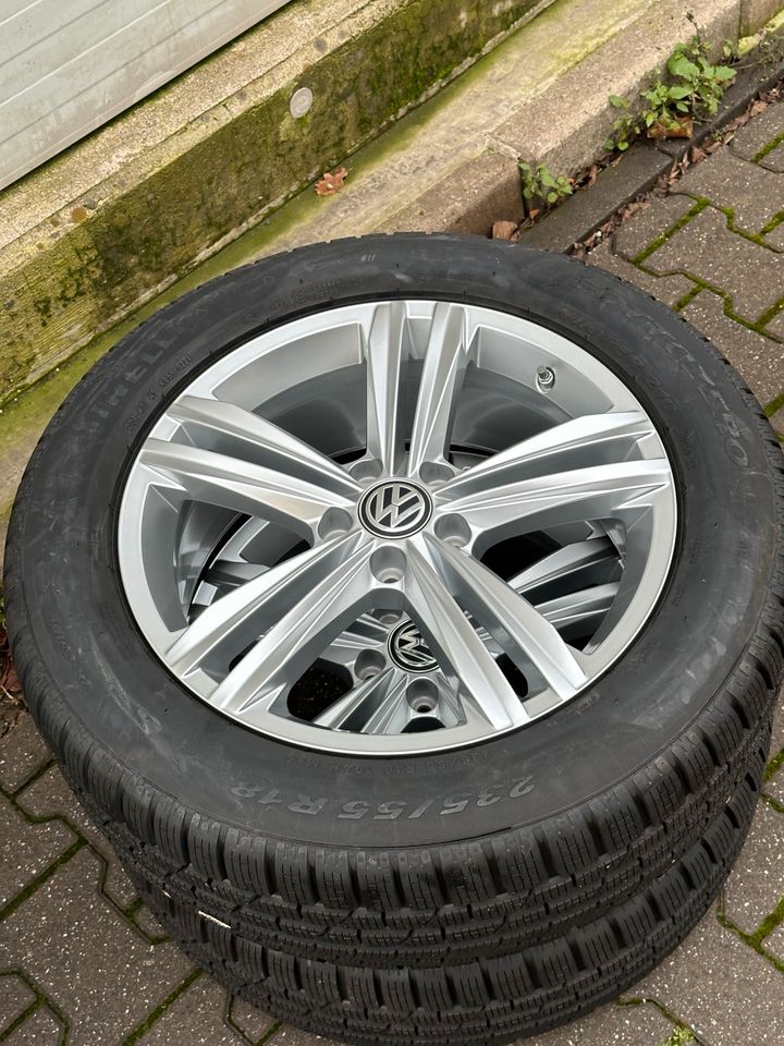 VW Tiguan 2 II Sebring 18“ Zoll original 2021 NEU RDKS Alufelgen mit Winterreifen ALU Winter Komplett Räder Radsatz Winterräder Winterradsatz Winterkompletträder Winterkomplettradsatz in Gelsenkirchen