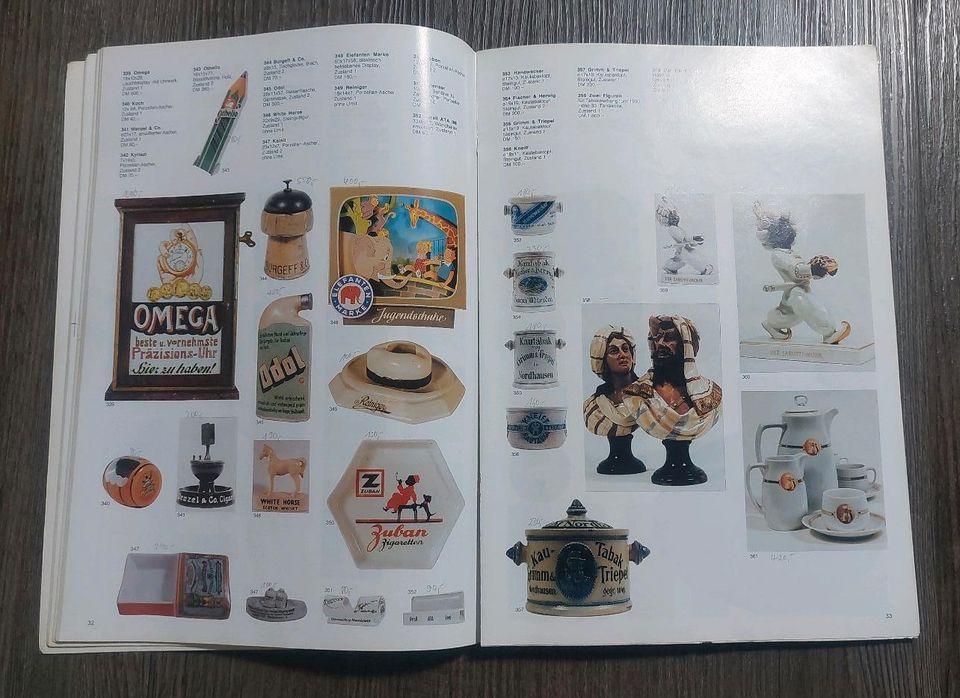 REKLAME OBJEKTE Micky Waue 1. Auktionskatalog 1992 + Katalog 1999 in Aachen
