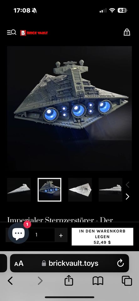 Star Wars Imperialer Sternenzerstörer Modell (brick vault?) in Köln