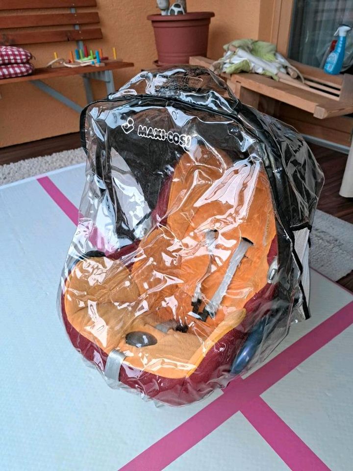 Babysafe/Schale Orange rot maxi cosi cabriofix inkl. Isofix in Bad Schussenried