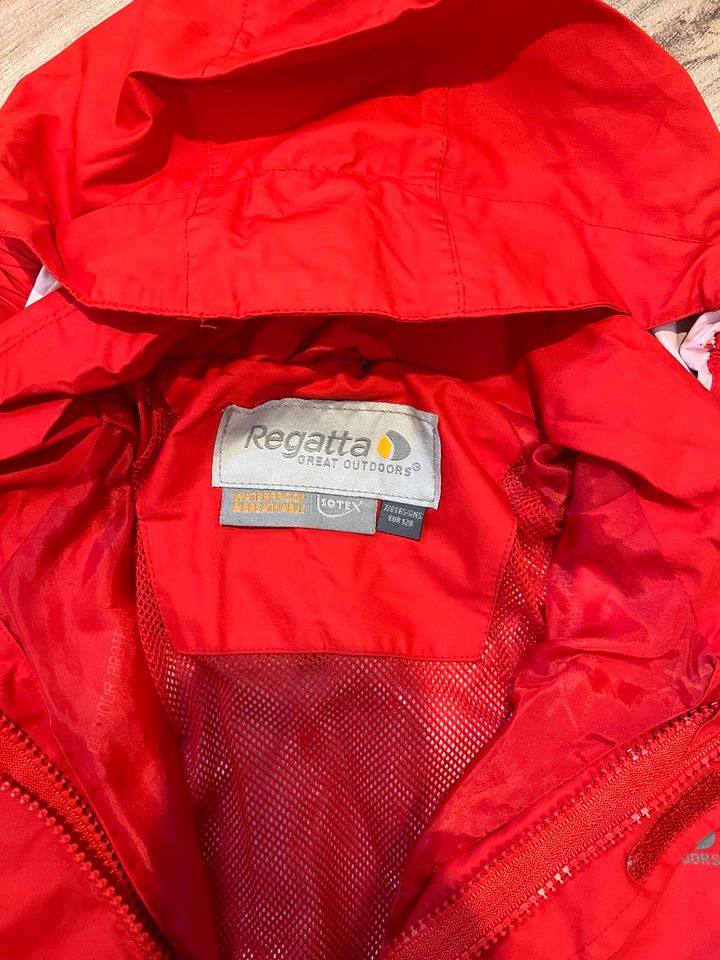 Regatta Regenjacke Jacke Matschjacke rot 128 in Bischofsheim