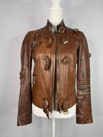 Gucci Damen Lederjacke Biker Jacke Braun Gr. 36 Bayern - Wolnzach Vorschau