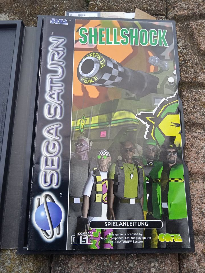 Sega Saturn Shellshock mit Spielanleitung in Blaustein