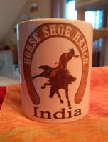 Tasse Western Pferd India "horse shoe ranch" Rheinland-Pfalz - Mertloch Vorschau