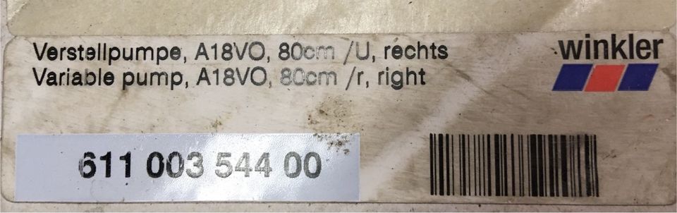 Verstellpumpe, Bosch, Rexroth, R902207688, A18VO080DR in Verden