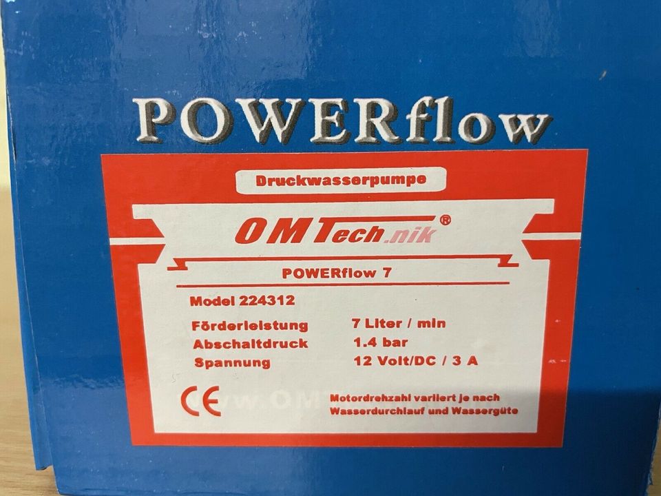 Druckwasserpumpe 12 Volt, OMTech POWER flow 7 Wasserpumpe in Brühl