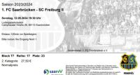 Ticket FC Saarbrücken - SC Freiburg II am 12.05.2024 um 19:30 Saarland - Merzig Vorschau