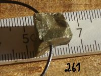 Pyrit Rohstein + Lederband  Mineralien 257 - 261 Bayern - Wiggensbach Vorschau