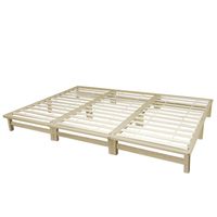 Bett XXL Holzbett Futonbett Doppelbett Natur 270x200 NEU 064-Ro Rostock - Hohe Düne Vorschau