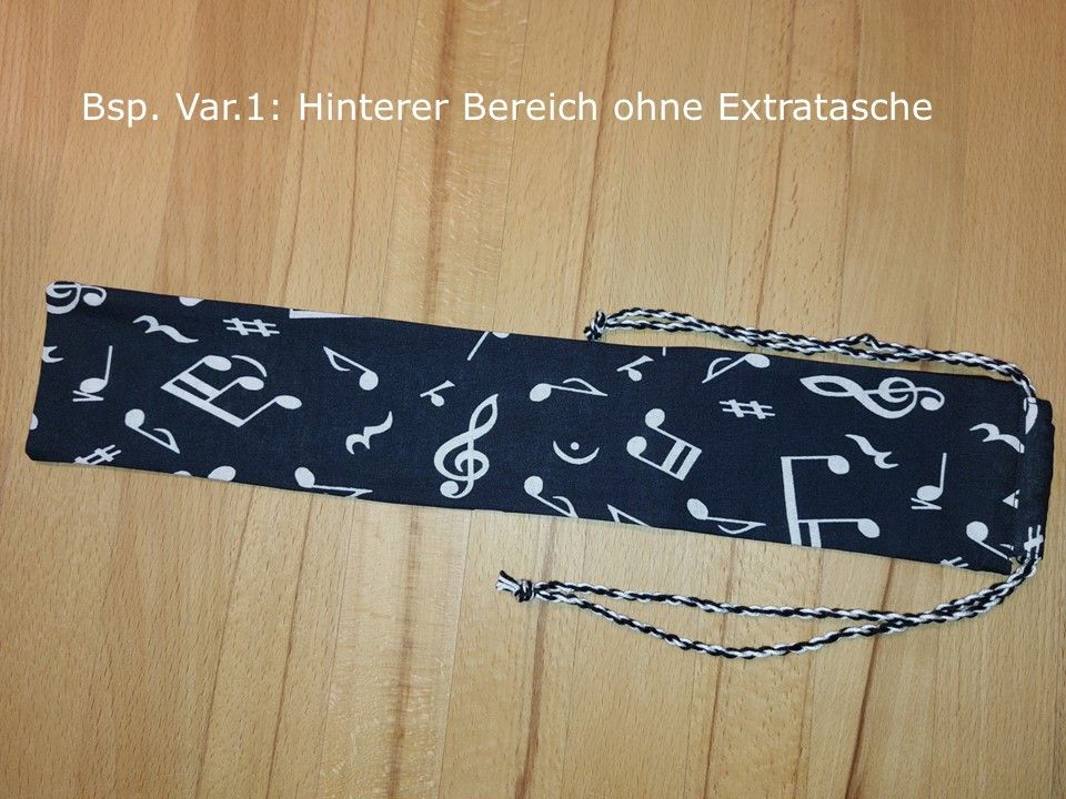 Flötentasche mit Namen - Musiknoten div. Motive ab 9 € in München