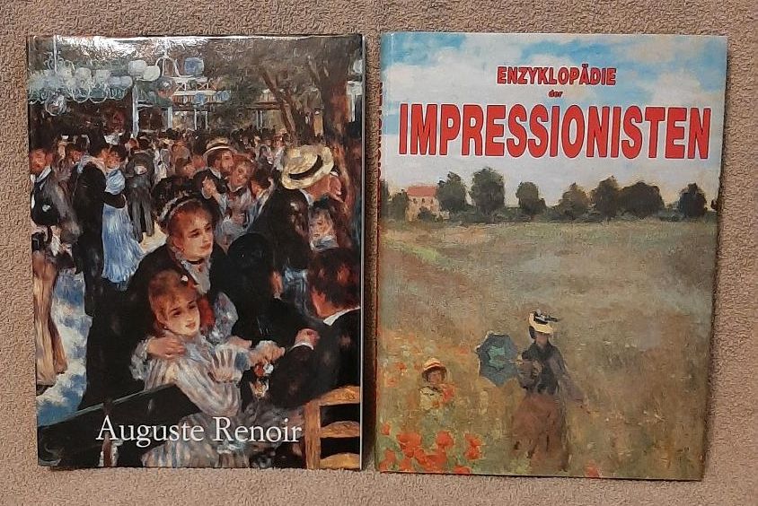 2 gebundene Bücher "Enzyklopädie d. Impressionisten" und A.Renoir in Berlin