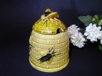 Keramik Honigdose Honigtopf Deckeldose Bienenkorb Bienen-Relief Baden-Württemberg - Bad Mergentheim Vorschau
