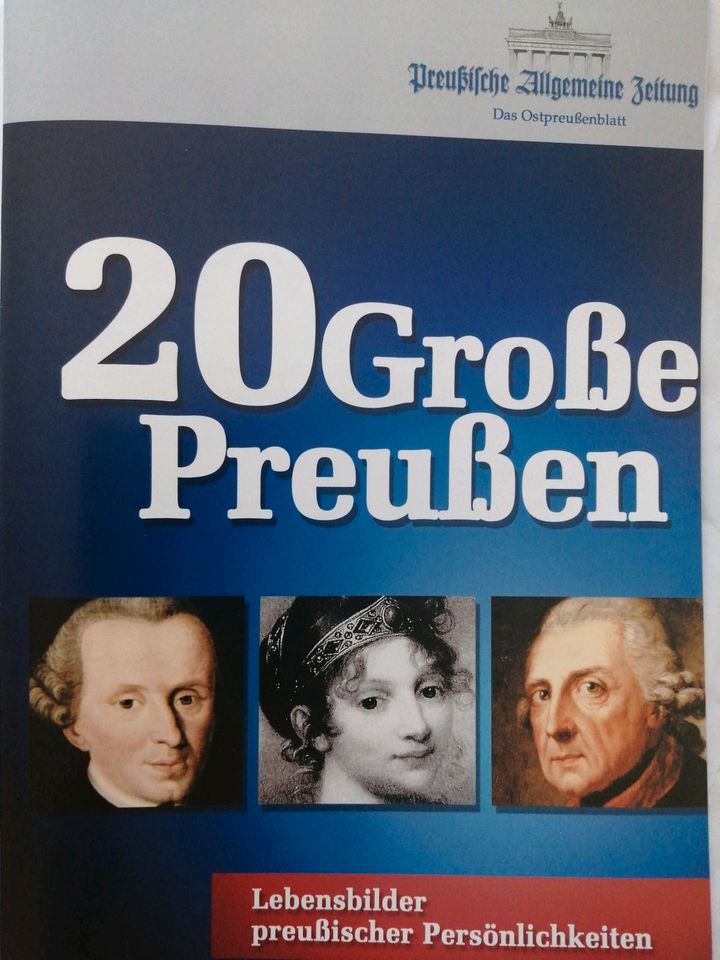 Preußische Allgemeine Ostpreußenblatt 20 große Preußen Biografien in Berlin