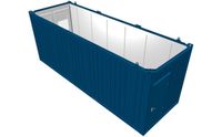 Bürocontainer - Standard 24'-7335mm-RAL 5010 enzianblau, RAL 9010 reinweiss, Container, Aufenthaltsraum, Büro,  Mannschaftscontainer, Lagercontainer, Lagerraum, Wohncontainer Hessen - Eschenburg Vorschau