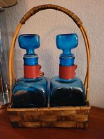 Glas Flaschen blau Schnaps Karaffen vintage Nordrhein-Westfalen - Mettmann Vorschau