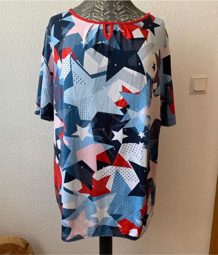 Stylisches Rabe Sommershirt Größe 48 blau bunt in Weimar (Lahn)