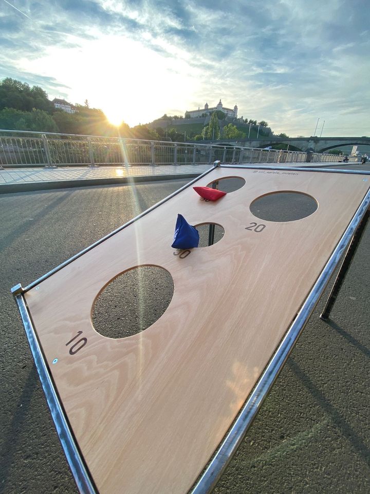 MIETE: XXL Spiel Sackwerfen | Cornhole Hochzeit|Firmenevent|Party in Würzburg