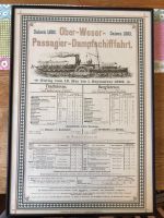 Fahrplan der Ober-Weser-Passagier-Dampfschifffahrt Saison 1893 Wurster Nordseeküste - Mulsum Vorschau