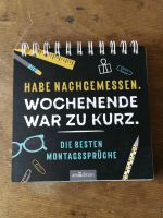 Aufsteller Art Kalender Die besten Montagssprüche Ars edition Wuppertal - Barmen Vorschau