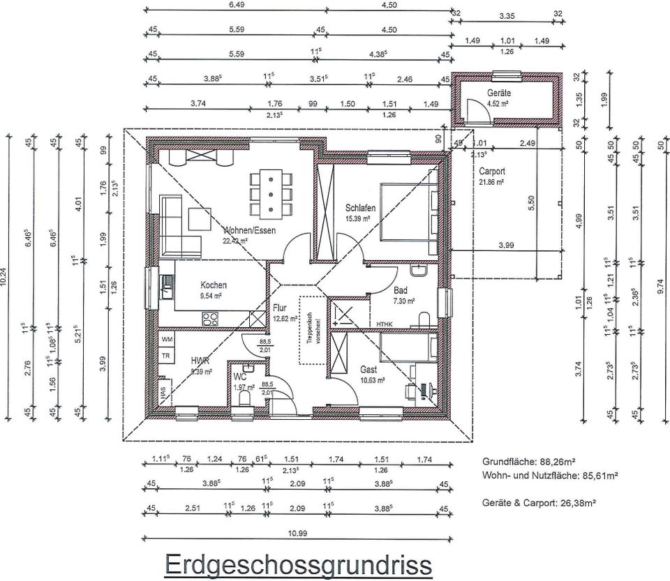 Moderner Neubau-Walmdachbungalow in bevorzugter Wohnlage! in Haselünne