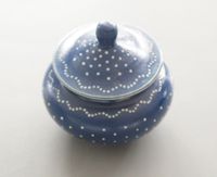 Bürgeler Keramik blau weiß Zuckerdosen Dosen mit Deckel Behälter Dresden - Schönfeld-Weißig Vorschau