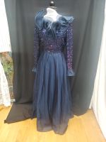 Vintage Abendkleid Blau mit Pailletten  Abiball München - Berg-am-Laim Vorschau