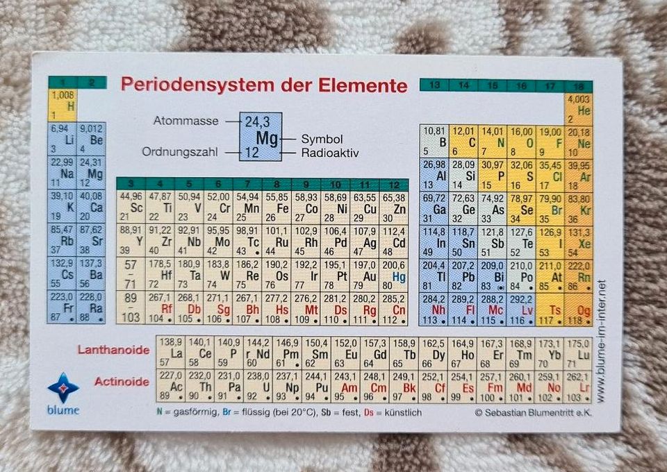 Organische Chemie Set, Periodensystem groß + klein in Regensburg