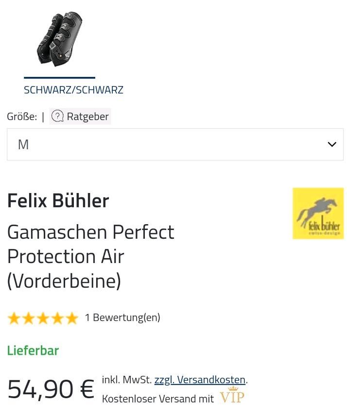 Felix Bühler Gamaschen Perfect Protection Air Gr. COB mit Versand in Gemünden a. Main