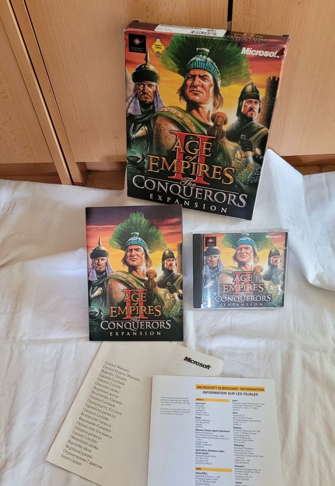 Age Of Empires II 2 - The Conquerors - Expansion * PC Big Box in Wiesbaden