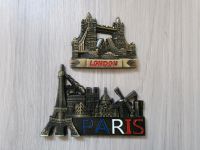 2 Metall Magnet 3 D für Kühlschrank, London und Paris Nordrhein-Westfalen - Enger Vorschau