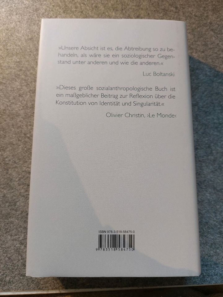 Luc Boltanski - Soziologie der Abtreibung in Rheine