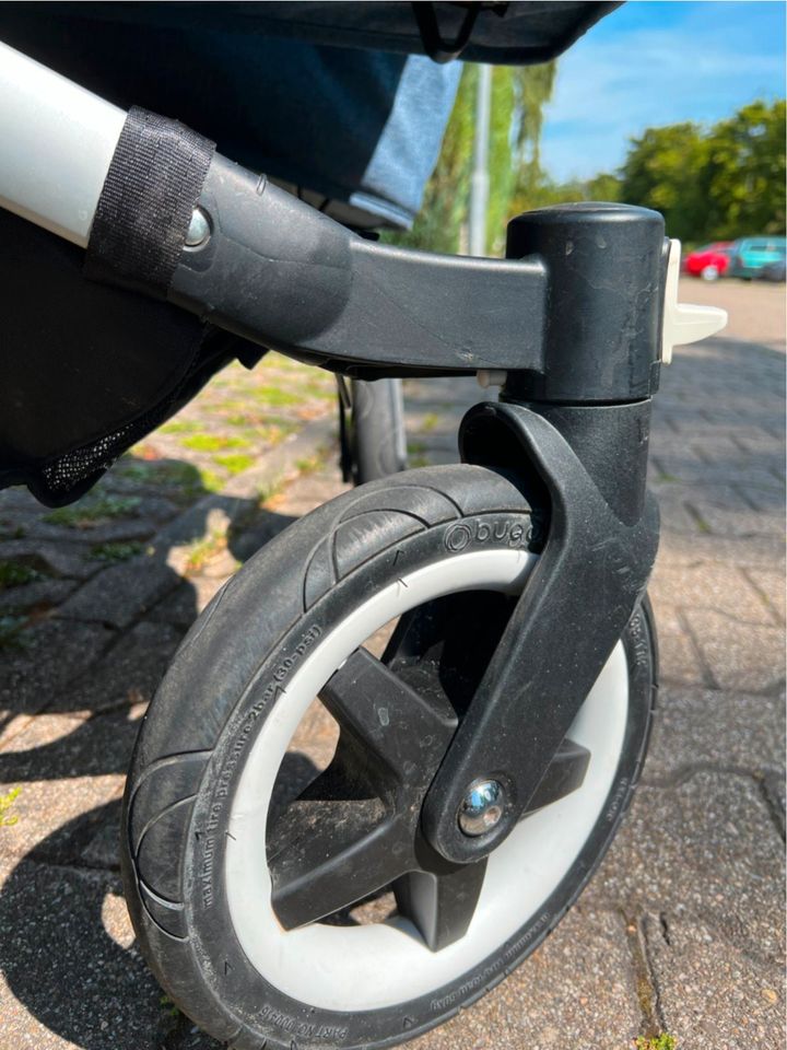 Bugaboo Donkey 2 Zwilling/Geschwisterwage Blau, sehr gute Zustand in Bretten