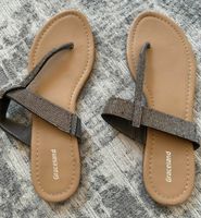 Flip Flops Größe 38 grau silber glitzer Bayern - Königsbrunn Vorschau