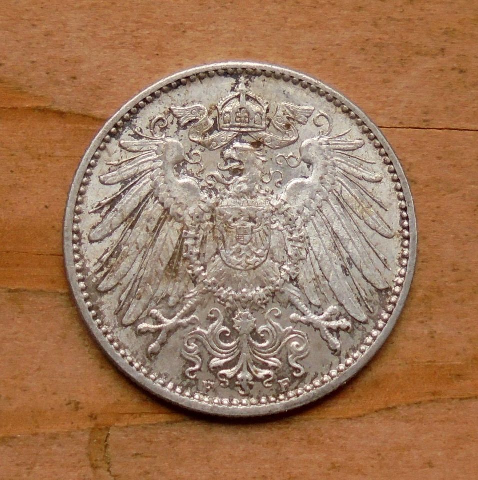 Kaiserreich: 1 Mark 1908 F Silber in Bippen