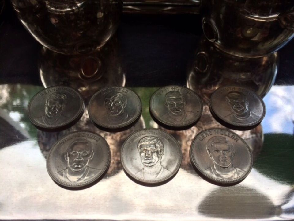 Shell Sammlermünzen 7 Stück Fussball-Weltmeisterschaft Mexico70 in Forchheim
